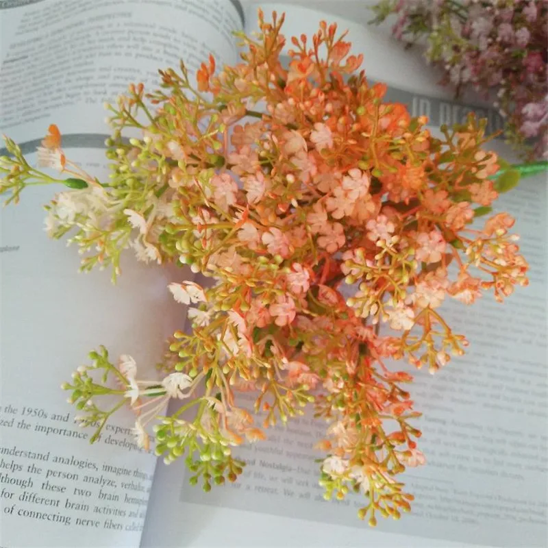 7 шт. поддельные короткой ножке в форме сиреневый (3 стеблей долларов США/шт) 18 9