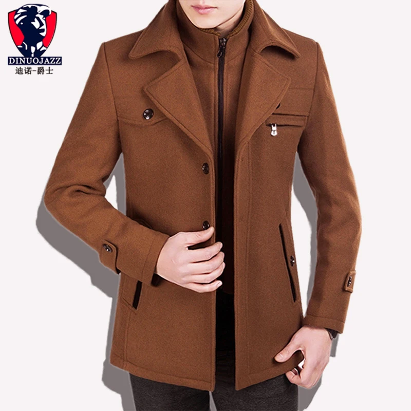Мужская куртка шерстяное Пальто флисовое зимнее пальто мужское кашемировое