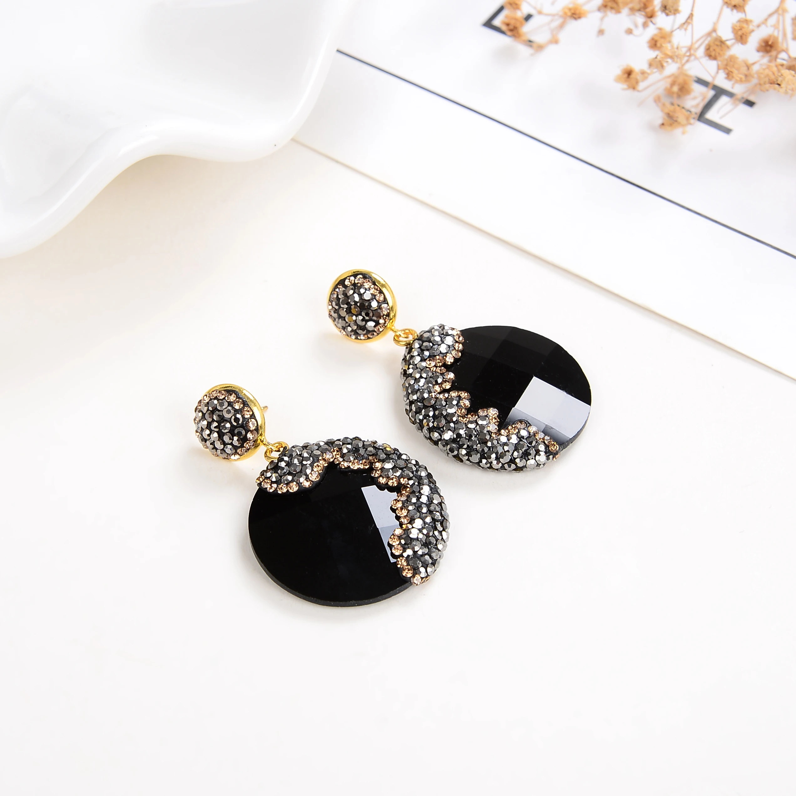 Рождество 2020 модные ювелирные изделия блестящие стразы круглые классические