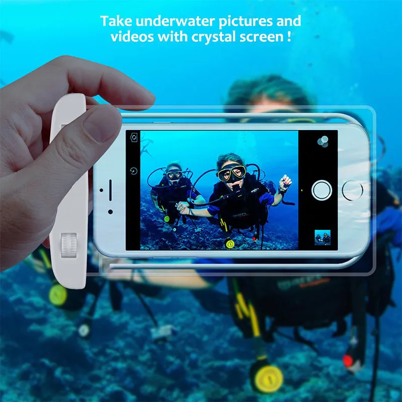 

Waterproof Mobile Phone Pouch Floating Airbag Swimming Bag Cell Phone Case For Swim Diving Surfing Beach Use