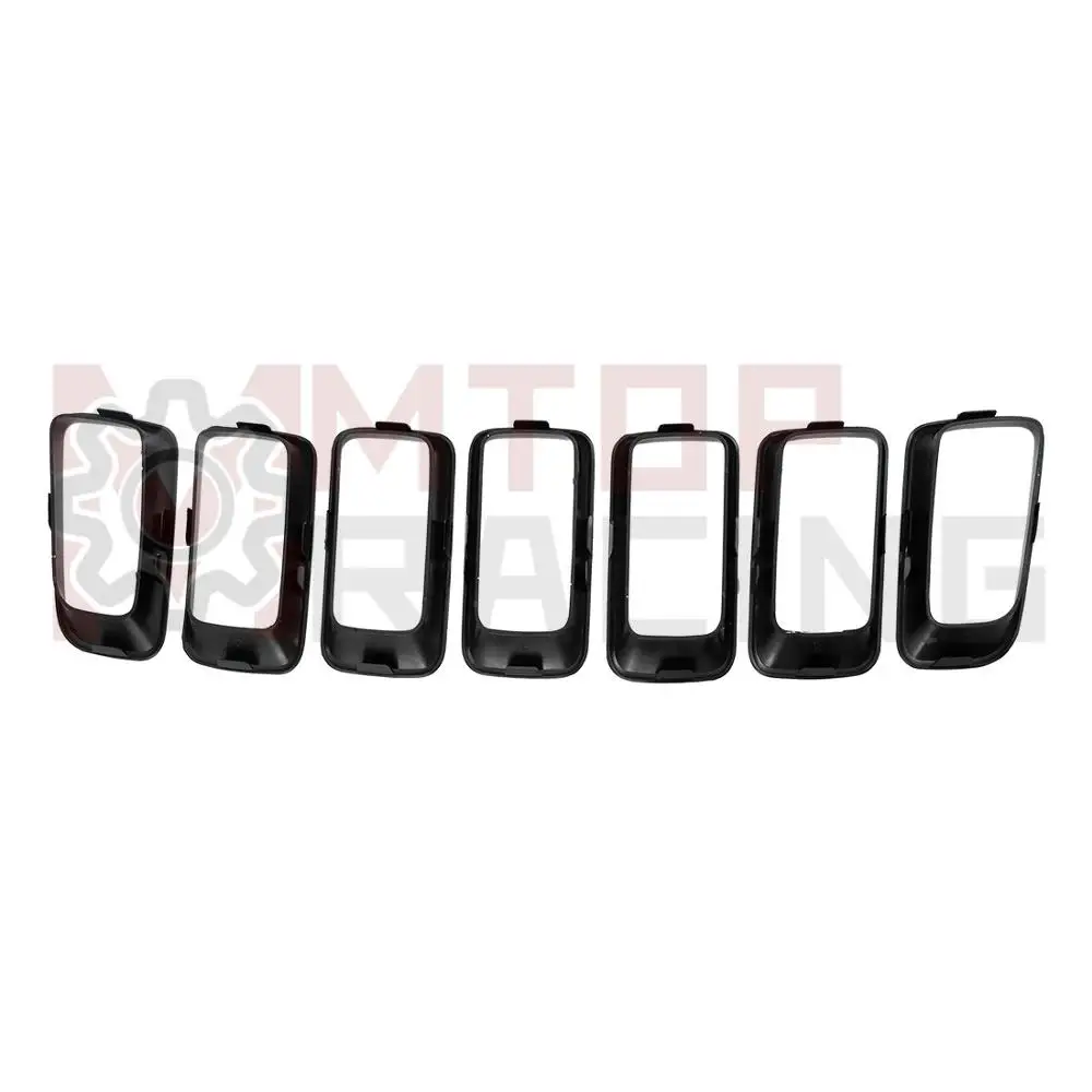 Черный ABS Хром Передняя решетка отделка отверстий для Jeep Compass 2011 2012 2013 2014 2015 2016 |