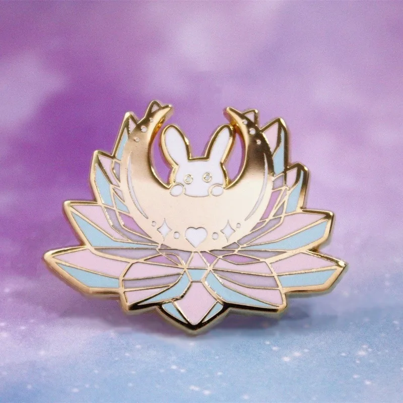 

Sailor Moon Inspired Enamel Pin Anime Usagi Tsukino Princess Serenity Brooch Kawaii Crystal Bunny Badge Unique Gift