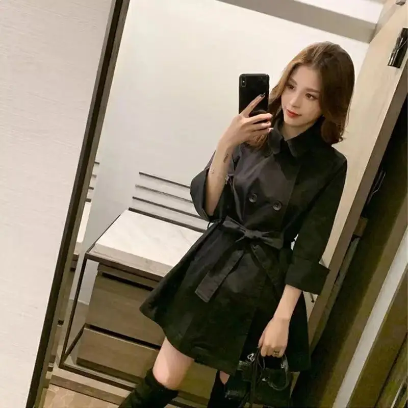 Женское короткое и длинное пальто однотонное с длинным рукавом