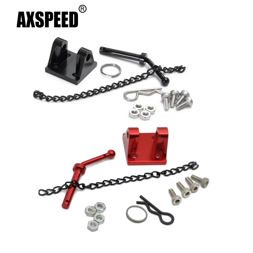 

AXSPEED Metal Alloy Trailer Tow Pintle Hook for Axial SCX10 D90 1/10 RC Rock Crawler Car Truck Parts Accessories