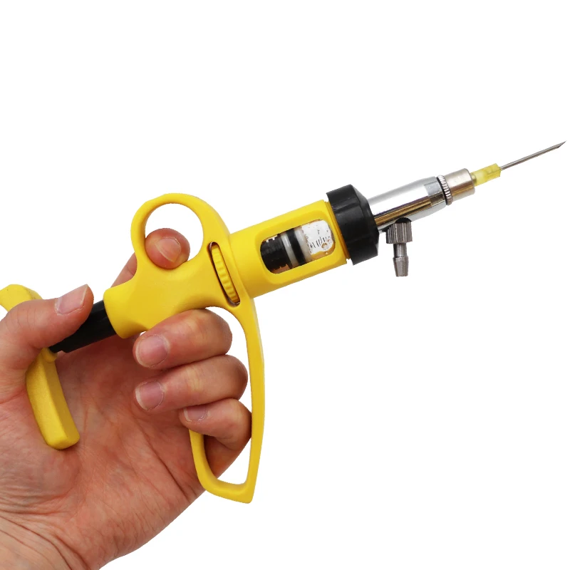 Ветеринарный непрерывный Шприц Инструмент для животноводства 5 мл регулируемый