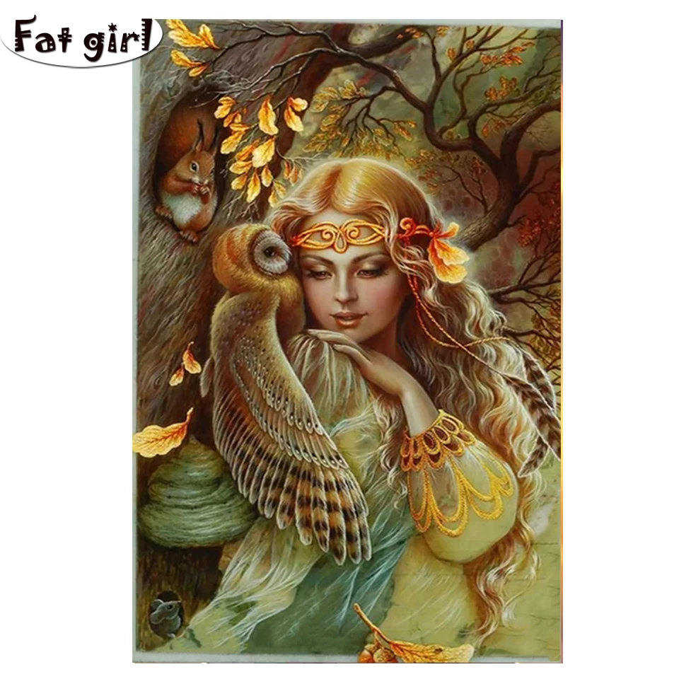 Алмазная 5D картина сделай сам вышивка с квадратными стразами в стиле принцессы