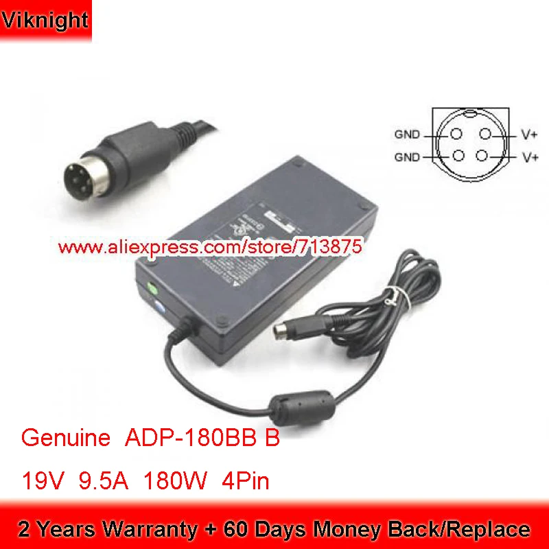 

Оригинальный адаптер переменного тока Delta Φ 4pin 19V 9.5A 180W для Acer 1710 DT3