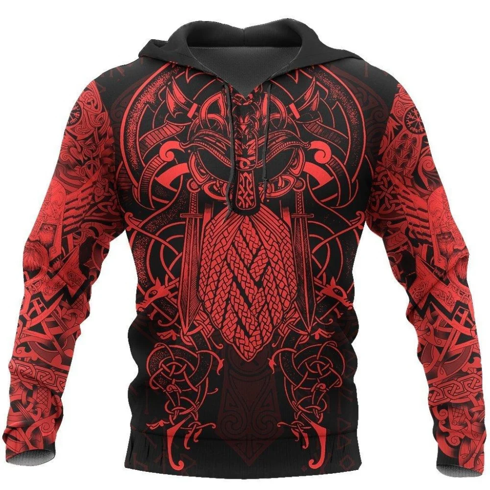 

Cute odin viking tattoo3d print spring autumn hoodie man woman harajuku outwear zipper pullover casual sweatshirt unisex-
