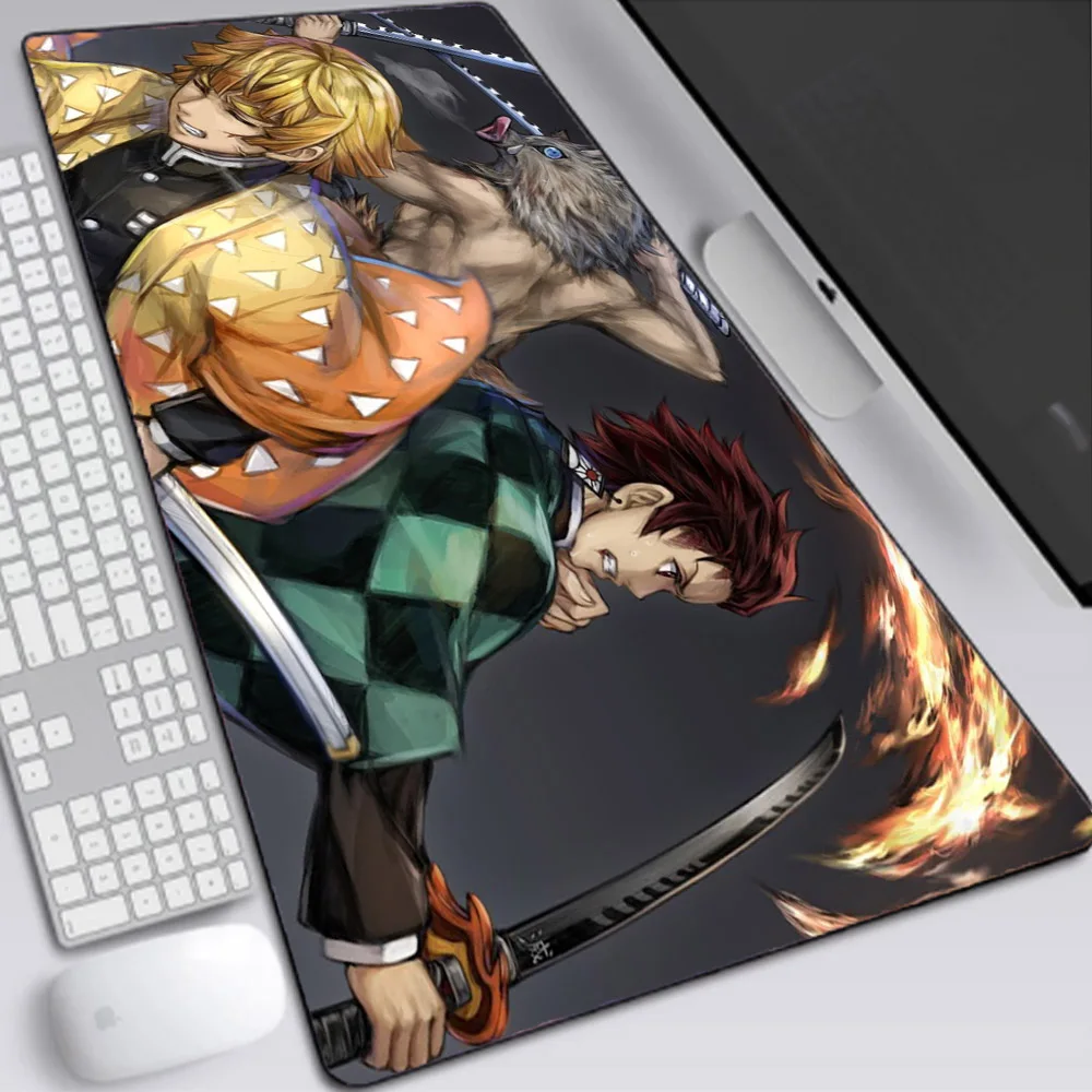 

Mouse Pad Anime Ghost Slayer Mini Pc Gaming Accessories Laptop One Piece of Large Mousepad Rubber Carpet Xxl 400x800mm Desk Mat