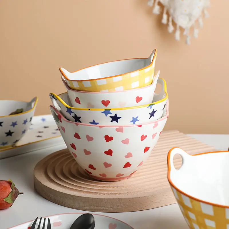 Миски для завтрака бинауральные тарелки набор тарелок в скандинавском стиле