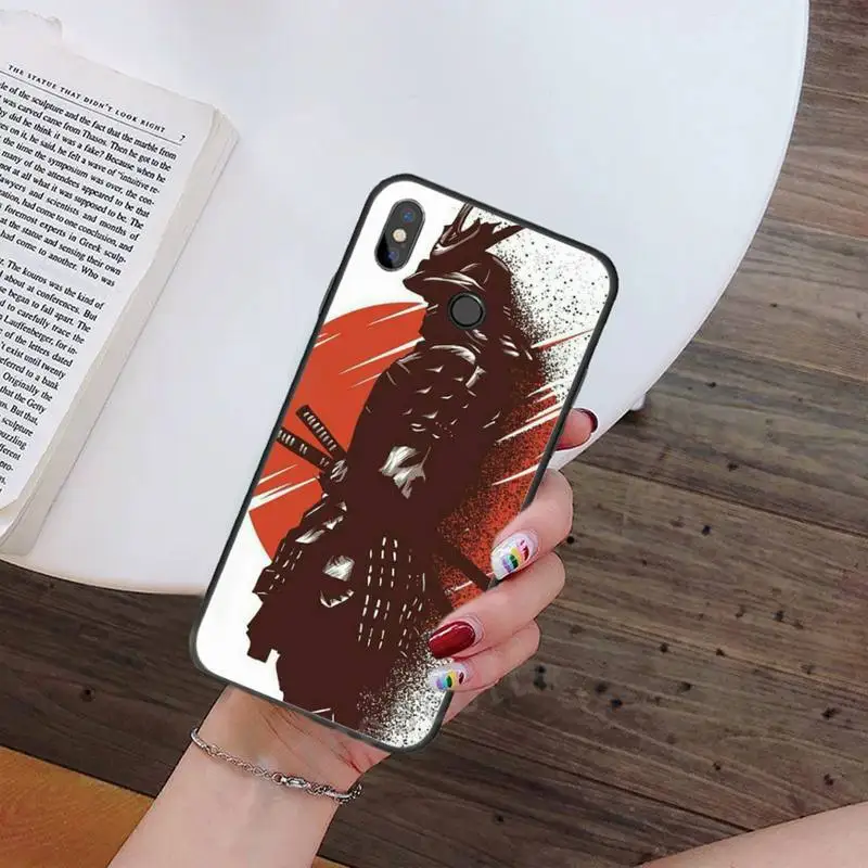 

Japanese samurai oni mask Phone Case For Xiaomi Redmi note 7 8 9 t max3 s 10 pro lite Luxury brand shell funda coque