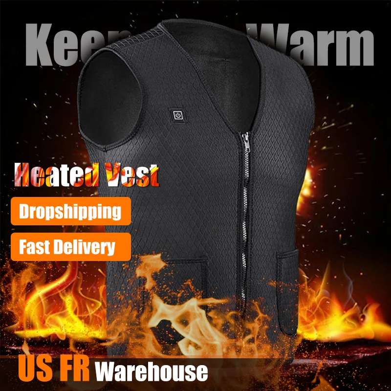 Зимний usb-обогреватель, охотничий жилет, куртка с подогревом для мужчин, теплая одежда без рукавов для походов, скалолазания, рыбалки