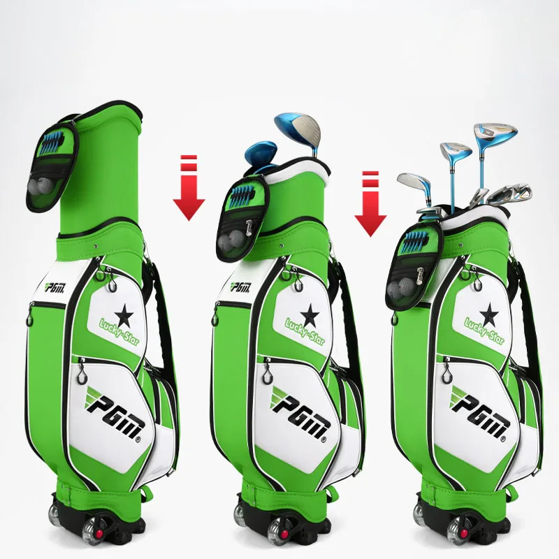 Free Putter Golf Club Standard Package Children Boy(135~150cm) Patented Retractable Large-Capacity Youth Aviation Thermostat Bag