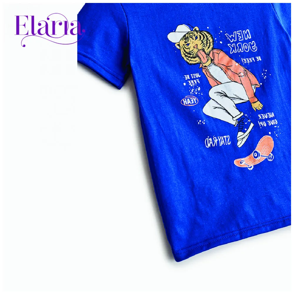 Футболки Elaria для мальчика синяя Tsb 06 9|Футболки мальчиков| |