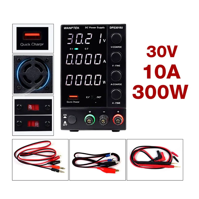 

DPS3010U switching laboratory dc power supply adjustable 4 digits mini Bench Power Supply 30V 10A 60V 5A 300W AC 110V 220V DIY