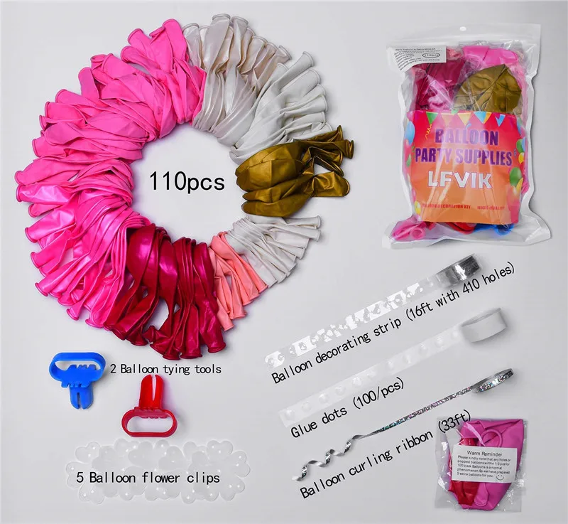 110pcs Pink 110 шт. 12 дюймов ЕДИНОРОГ розовый синий шар гирлянда арка для сафари вечерние поставки Свадебный день рождения, детский душ Единорог вечерние Декор - Цвет: 110pcs Pink