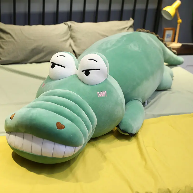 

70-140cm Stuffed Down Cotton Soft Animal Tooth Alligator Plush Toy Crocodile Dolls Kawaii Bed Pillow for Children Xmas Gifts