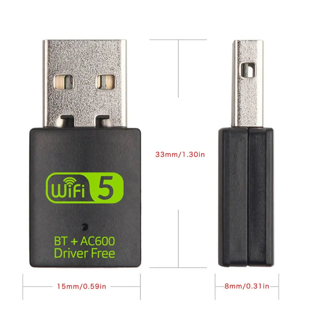 

Usb Drive Computer Wireless Network Card With High-Performance Chip Fast Transmission 600M Wireless Receiver