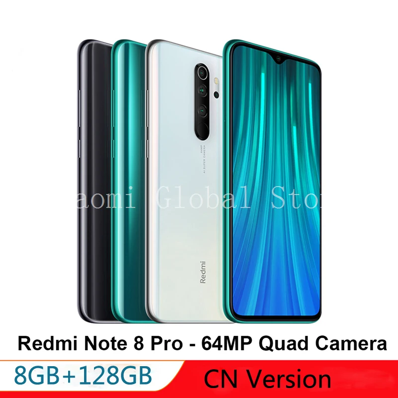 Имеются на складе! Xiaomi Note 8 Pro ГБ ОЗУ 128 Гб ПЗУ мобильный телефон Helio G90T Быстрая