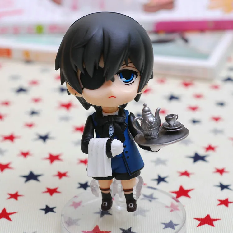 Высота каблука 10 см Black Butler Kuroshitsuji 117 # Ciel Phantomhive 68 Себастьян ПВХ фигурка