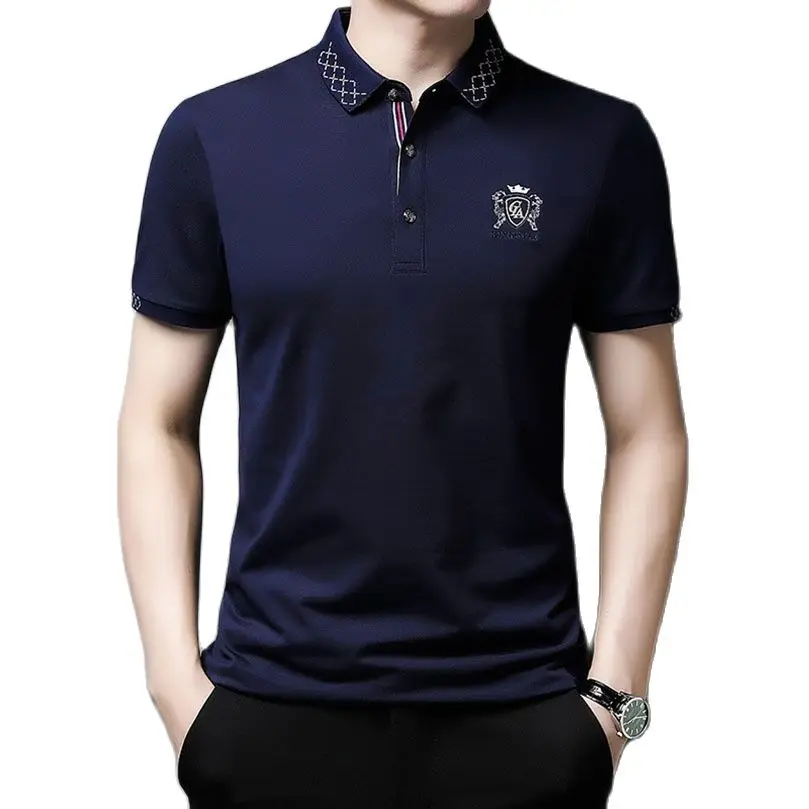 

Summer Embroidery Polo Shirts Men Luxury Top Tee Short Sleeve T-Shirt Business Casual Polos famous brands Clothing 2022