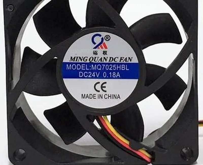 

for DC axial flow fan MQ7025HBL DC24V Mingquan 2 lines Cooling fan Free shipping