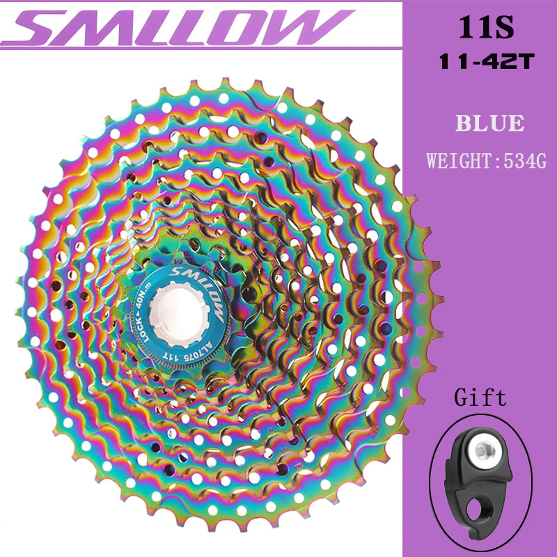 SMLLOW MTB красочные кассета 11 Скорость 13 15 17 19 21 24 28 32 36 42T Хромомолибденовая Сталь