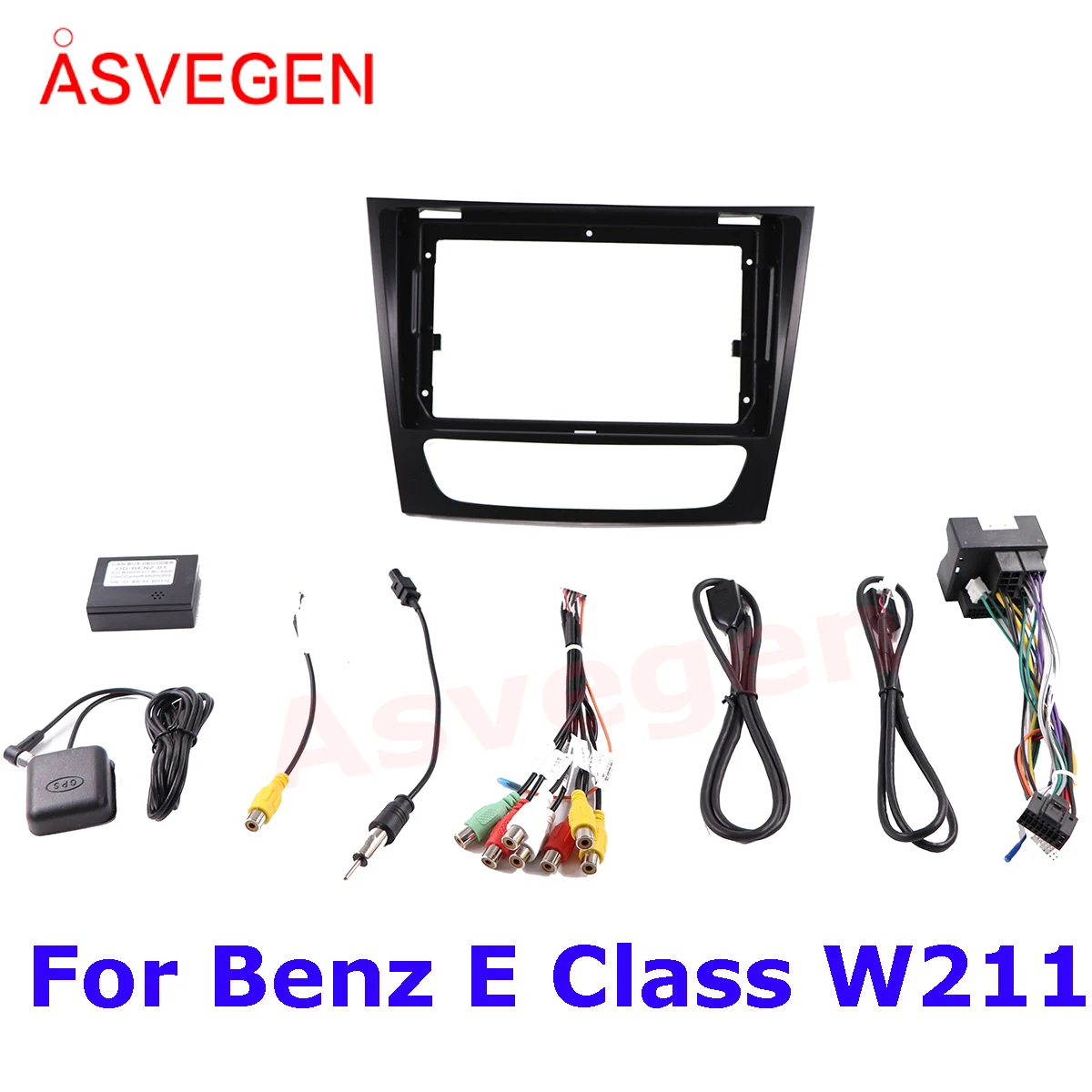 

Asvegen Car Radio Fascia Frame For Benz E Class W211 Car Dvd Frame Install Panel Dash Mount Installation Dashboard