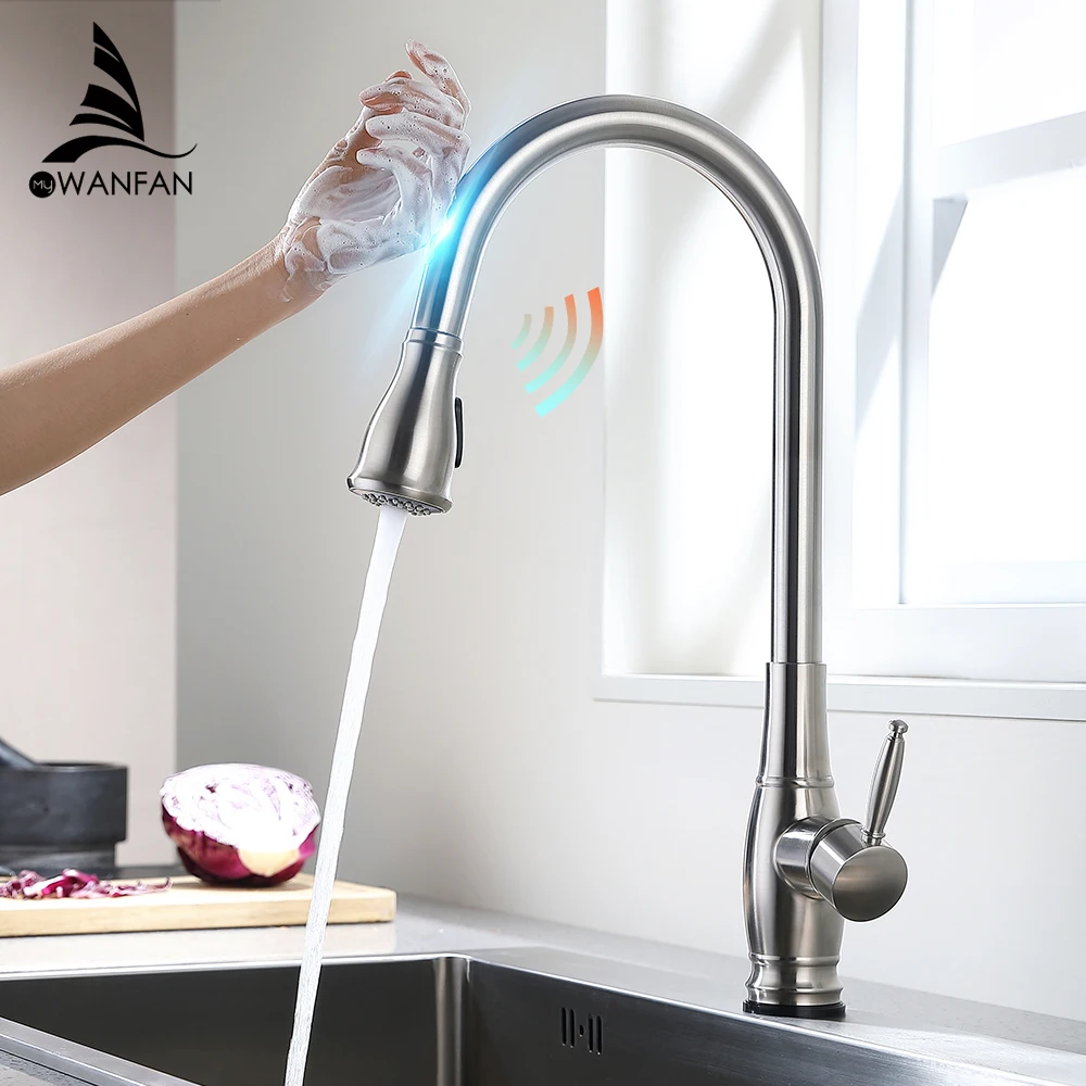 Смесители для кухни из нержавеющей стали с сенсорным управлением смесители