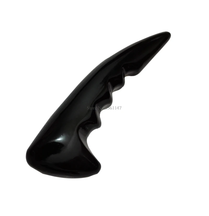 Массажная тарелка для ног Стик-ручка натуральный буйвол рога быка точечный