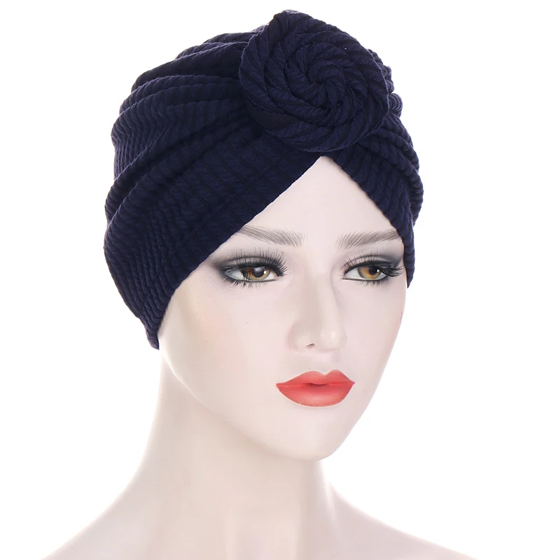 

Fashion Muslim Turban Bonnet Cotton Top Knot Inner Hijab Caps African twist Headwrap Women India Hat Hijab Cap
