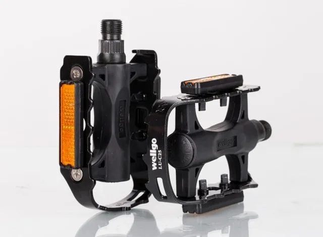 black Wellgo LU-C25 Сверхлегкий дорожный велосипед высокое качество алюминиевые MTB велосипедные педали Аксессуары - Цвет: black