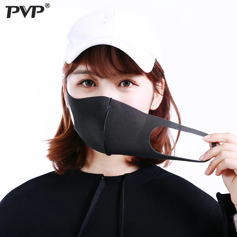 PVP 3 шт. несколько наборов пыли и респиратор PM2.5 черный двухслойная пористый верх