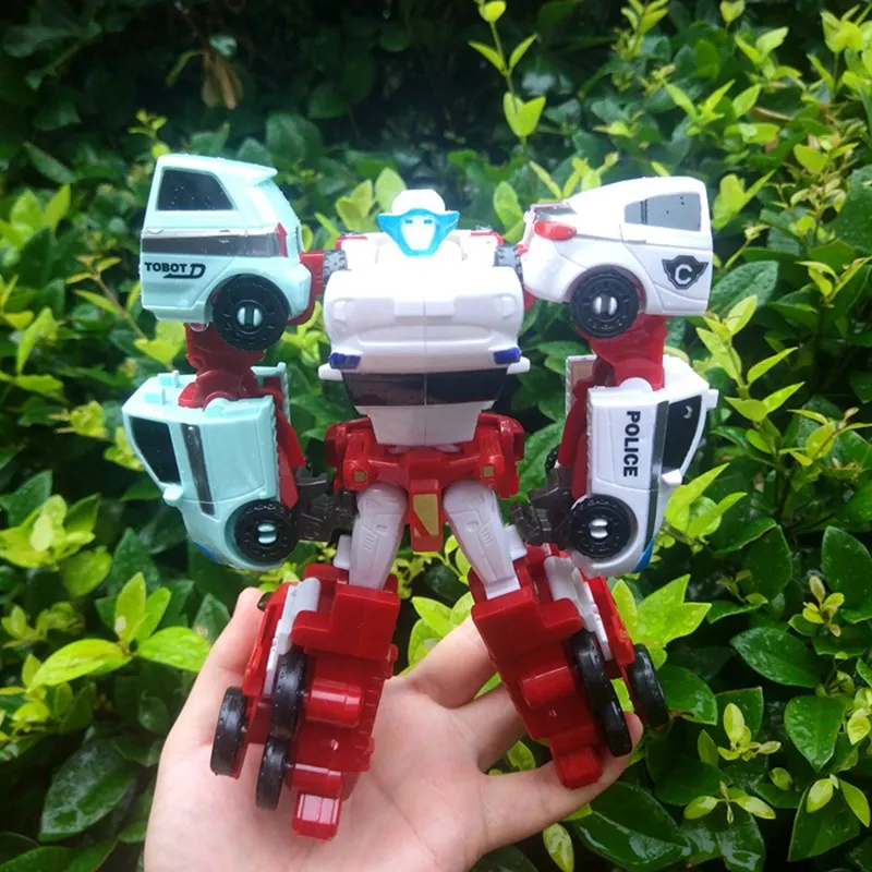 Новый автомобиль робот игрушки черный Tobot 4 в 1 Трансформация Робот сливается
