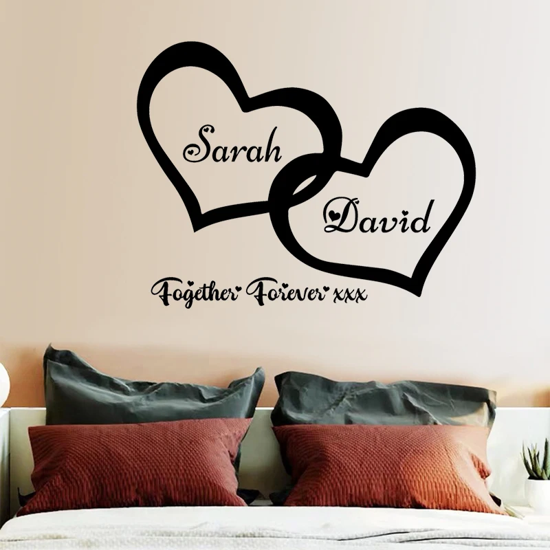 Индивидуальное название декор для спальни романтические наклейки на стену в