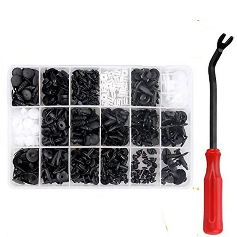 415 шт. автозажим для машин универсальная заклепка отделка бампер фиксированный зажим нажимной Тип Зажим для автомобильной серии крепежа