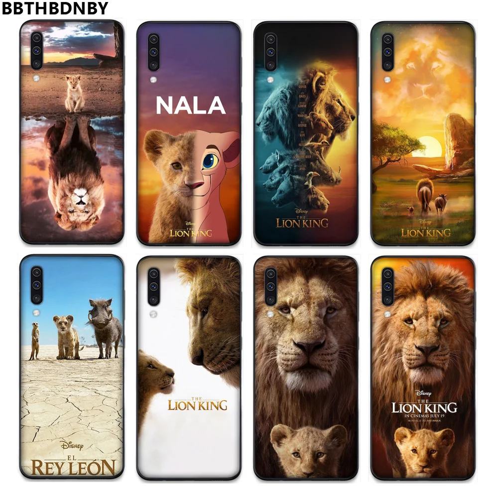 Чехол с головой льва черный мягкий чехол для телефона Samsung A20 A30 30s A40 A7 2018 J2 J7 prime J4
