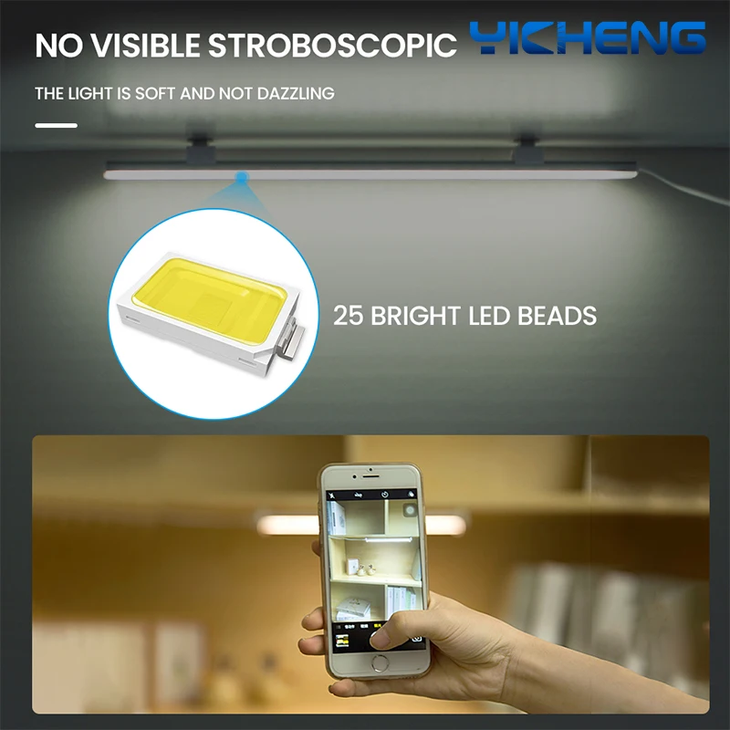 

LED Strip DC5V USB Desk Lamp 3W Backlight Book Table Light LED Nightlight For Children Study Room Kitchen 3M Paste Cabinet Bulb