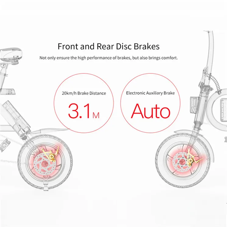Складной велосипед Inmotion P2F, 36 В, литий-ионный аккумулятор, 350 Вт, 30 км/ч, 12 дюймов, мини-велосипед, электрический велосипед, CE RoHS FCC