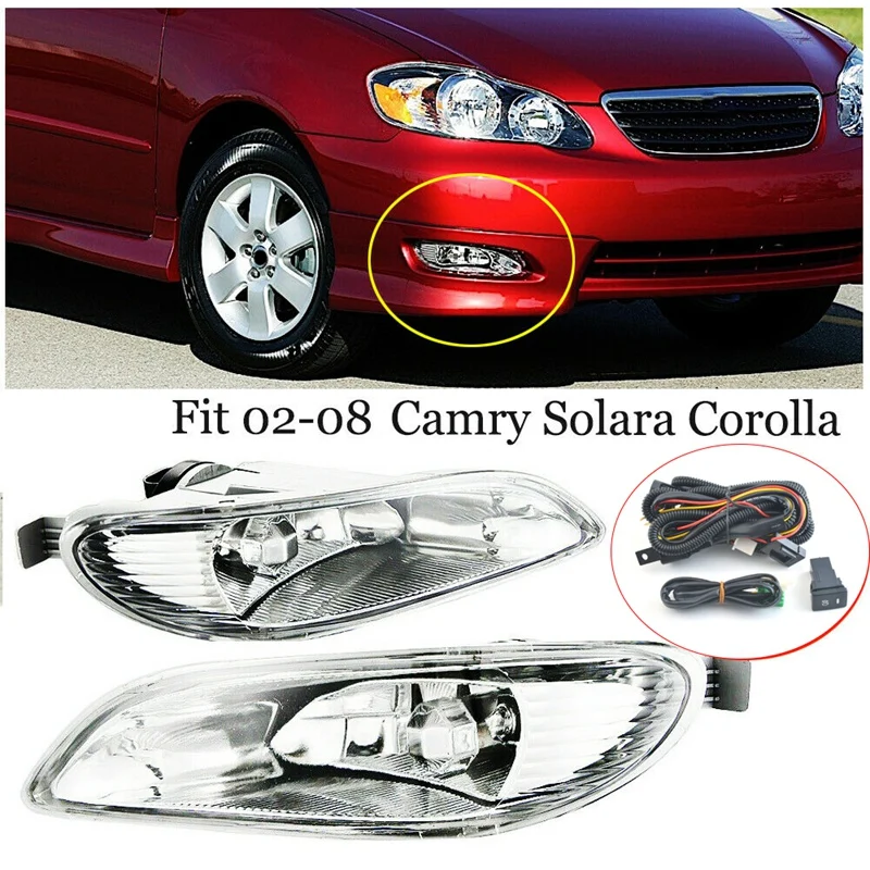 

Новинка-бампер автомобиля лампы прозрачное стекло туман светильник пара + переключатель монтажный комплект для Защитные чехлы для сидений,...