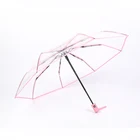 Зонт Автоматический складной прозрачный, зонтик от солнца, дождя и ветра для мужчин и женщин, 1 шт.