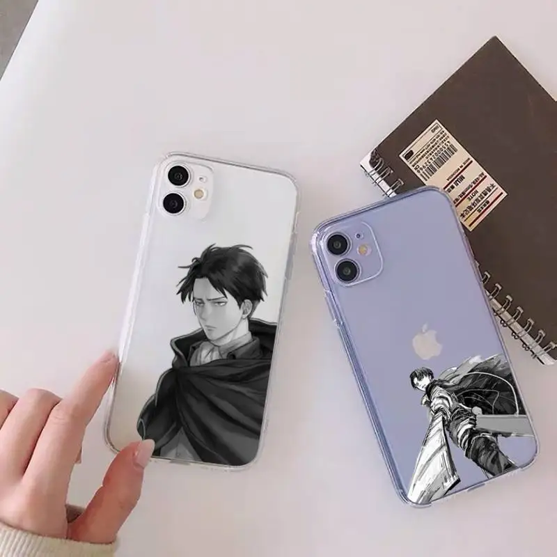 

attack on Titan Phone Case Clear Transparent for iPhone 11 12 13 mini pro XS MAX 8 7 6 6S Plus X 5S SE XR 2020