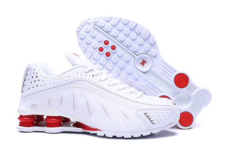 Мужские кроссовки, новинка, дизайнерские мужские кроссовки Shox R4, роскошные кроссовки NZ, тройные черные белые уличные спортивные кроссовки - Цвет: 15