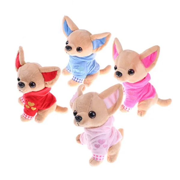 1 шт. 17 см щенок чихуахуа детская игрушка Kawaii Имитация животных кукла подарок на