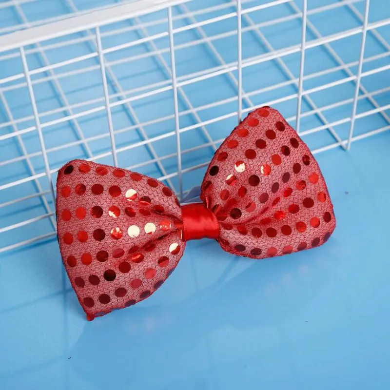 red bow Светящиеся Волосы оплетка очки мигающий лук маска для глаз светодиодный светильник вьющиеся волосы парик Поклонники день рождения принадлежности светодиодный Вечерние - Цвет: red bow