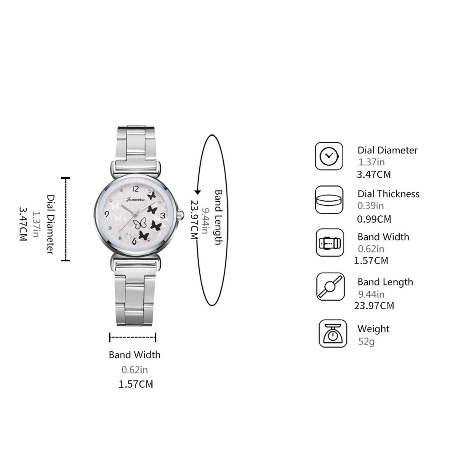 

Women Watches Luxury Magnet Buckle Butterfly Literal Rhinestone Watch Ladies Quartz Wrist Watch Bracelet Set Reloj Mujer