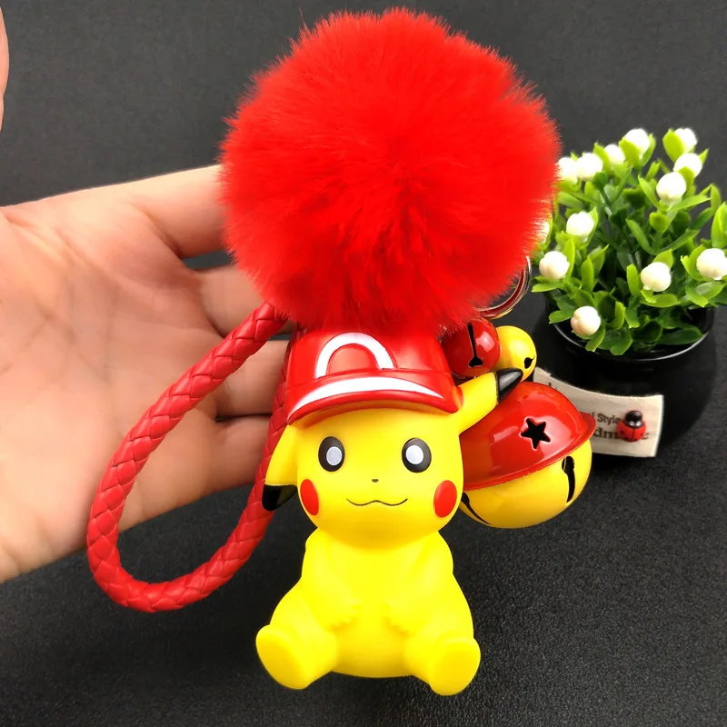 Брелок для ключей Pikachu подвеска с мультяшным эльфом и покемоном креативная