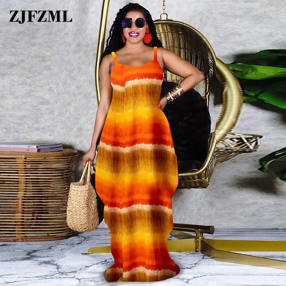 

Летние Длинные вечерние платья на бретельках, женское Бандажное пляжное платье без рукавов с низким вырезом, шикарный модный женский сараф...