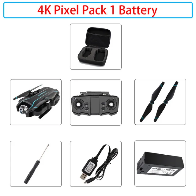 4k Дрон 4K камера HD 1080P wifi FPV Дрон для обслуживания высоты Квадрокоптер с фиксированной точкой объемный Радиоуправляемый вертолет Дрон камера квадрокоптер с камерой квадрокоптер квадракоптер квадрокоптер с камерой - Цвет: 4k