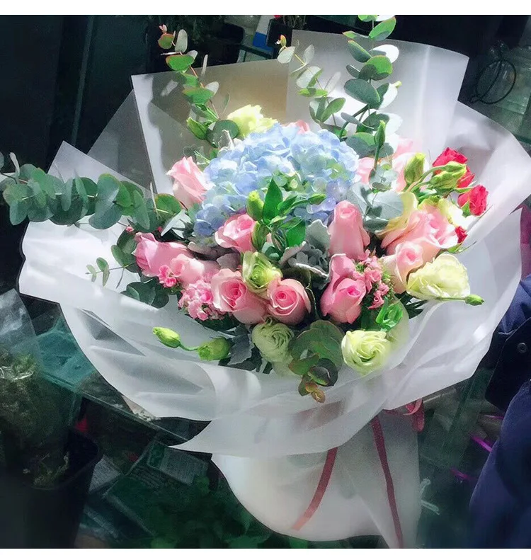 20 шт цветок упаковка букета материал корейский водонепроницаемый пластик